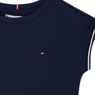 Girls Navy Logo Dress, 1, hi-res