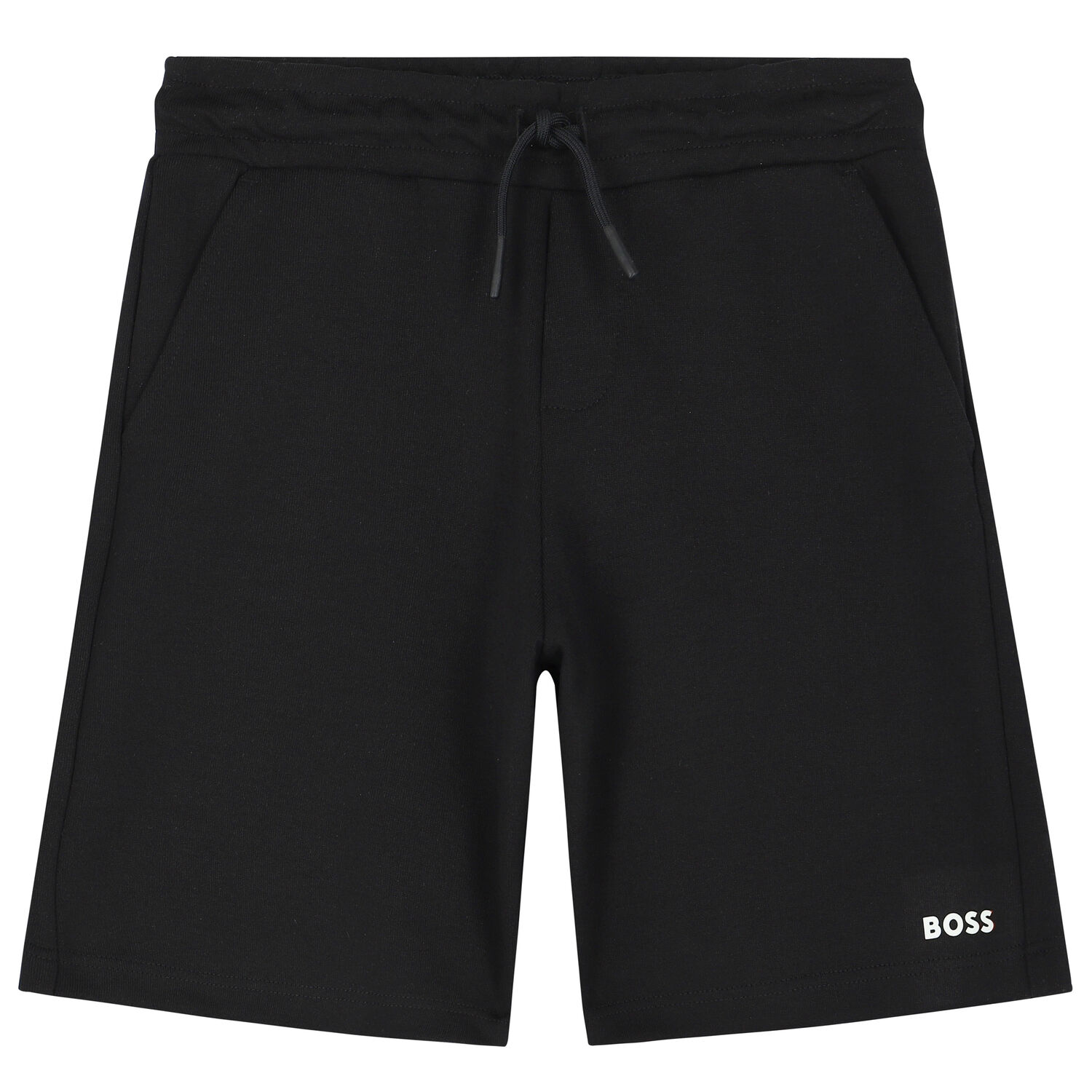 Boys White & Black Logo Shorts set, 1, hi-res
