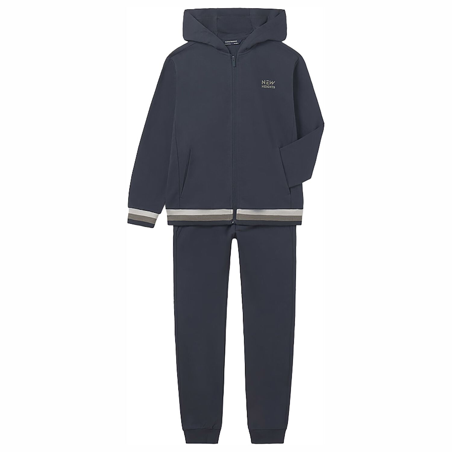 Boys Navy Blue Tracksuit, 1, hi-res