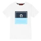 Boys White Logo T-Shirt, 2, hi-res
