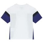 Boys White Logo T-Shirt, 1, hi-res