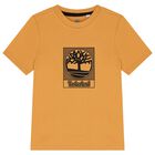 Boys Orange Logo T-Shirt, 1, hi-res
