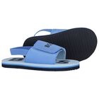 Boys Blue Logo Sandals, 4, hi-res