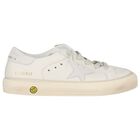 Ivory Logo Leather Trainers, 1, hi-res