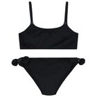 Girls Black Logo Bikini, 1, hi-res