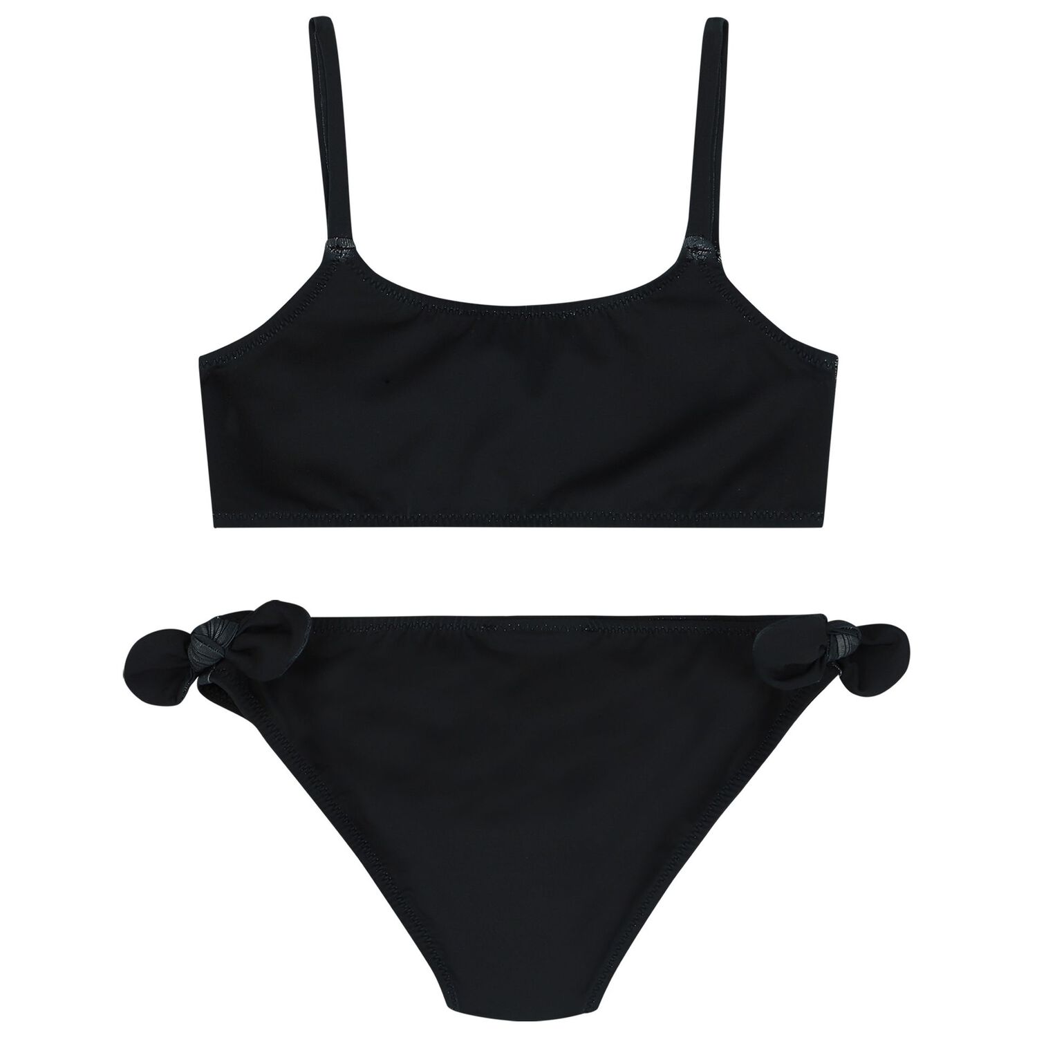 Girls Black Logo Bikini, 1, hi-res image number null