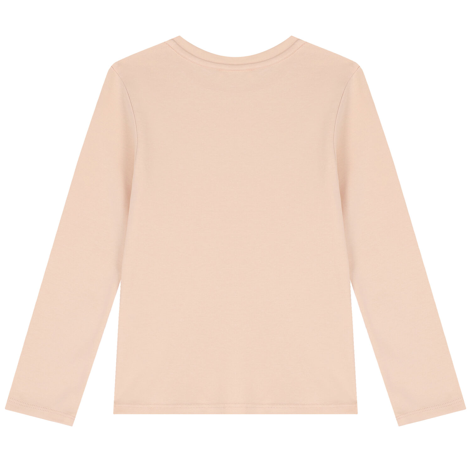 Girls Pink Logo Long Sleeve Top, 1, hi-res
