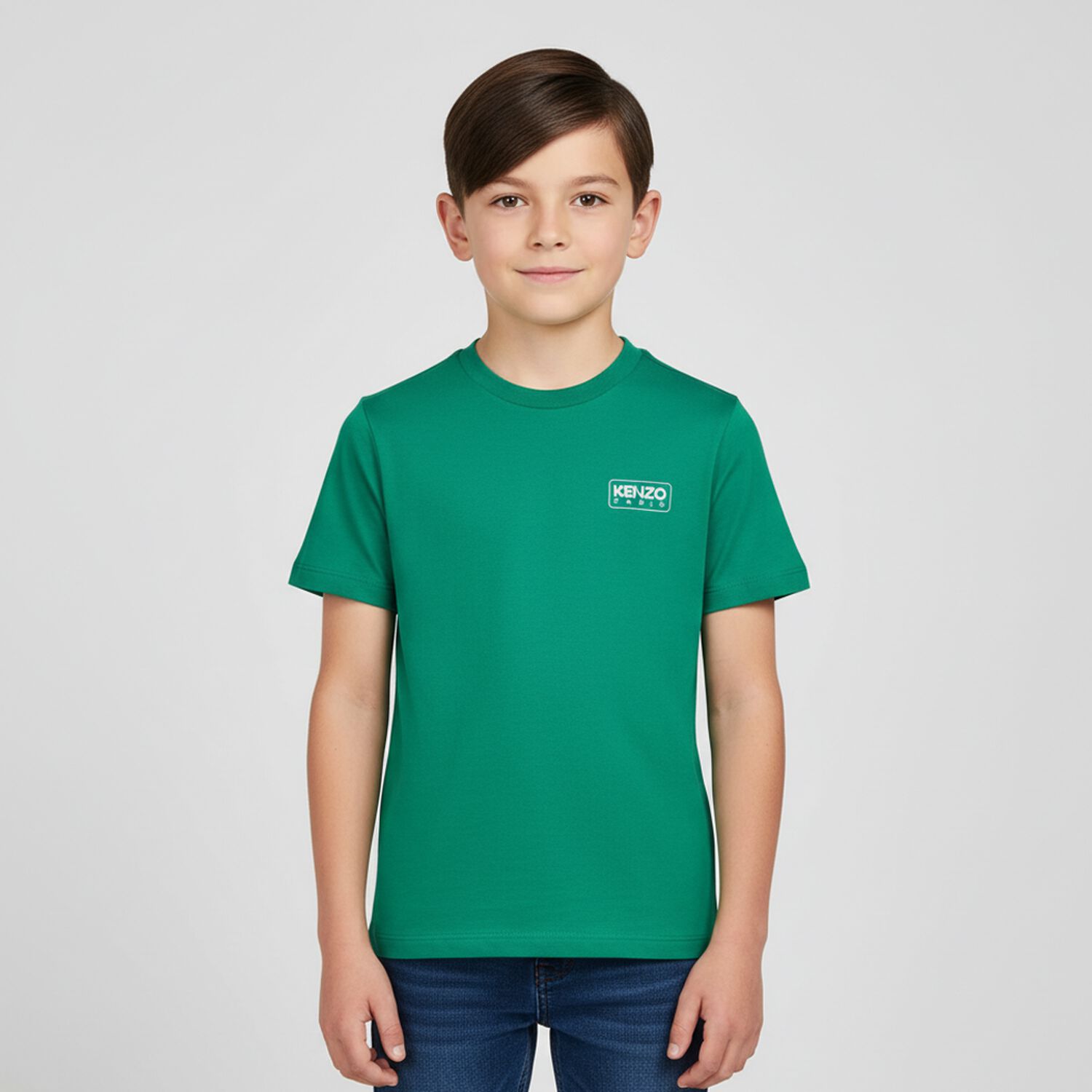 Boys Green Logo T-Shirt, 1, hi-res image number null