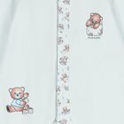 Baby Boys Blue Teddy Bear Babygrow, 2, hi-res
