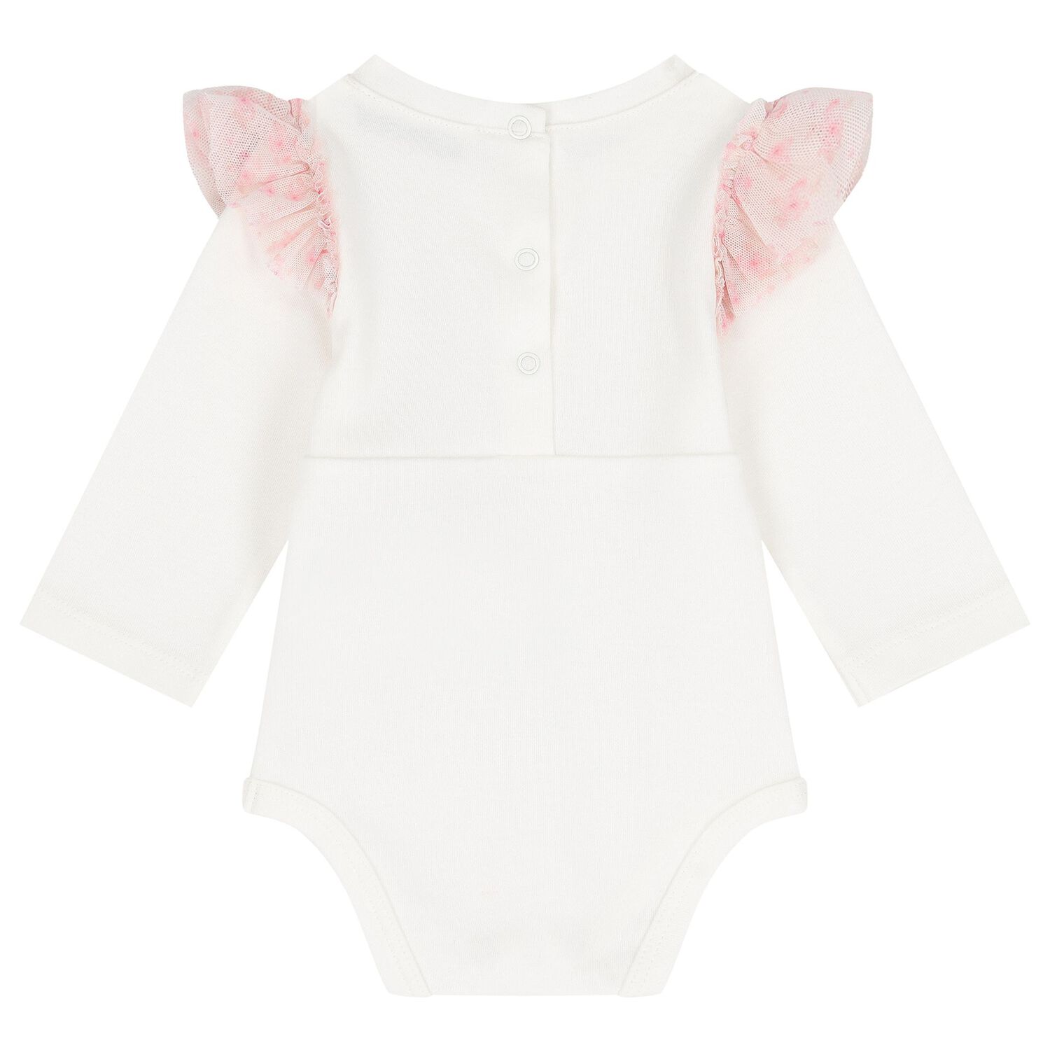 Baby Girls Ivory & Pink Bodysuit Gift Set, 1, hi-res