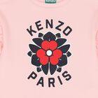 Girls Pink Logo Flower T-Shirt, 1, hi-res