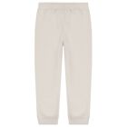 Boys Beige Logo Joggers, 1, hi-res