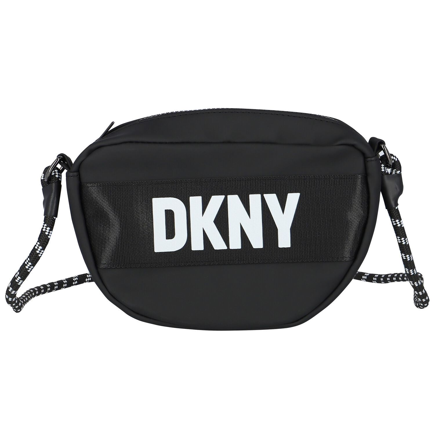 Girls Black Logo Crossbody Bag, 1, hi-res