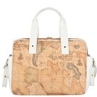 Beige & White Geo Map Baby Changing Bag, 1, hi-res