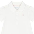 Baby Girls White Logo Polo Dress Set, 1, hi-res
