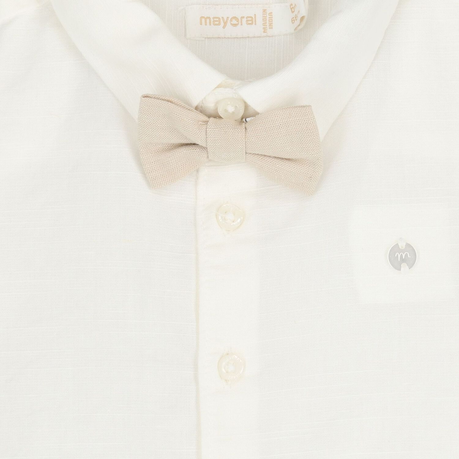 Younger Boys Ivory Shirt, 1, hi-res
