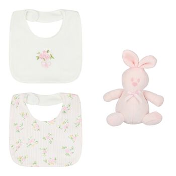 Baby Girls White & Pink Gift Set