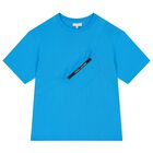 Boys Blue Belt Bag T-Shirt, 1, hi-res