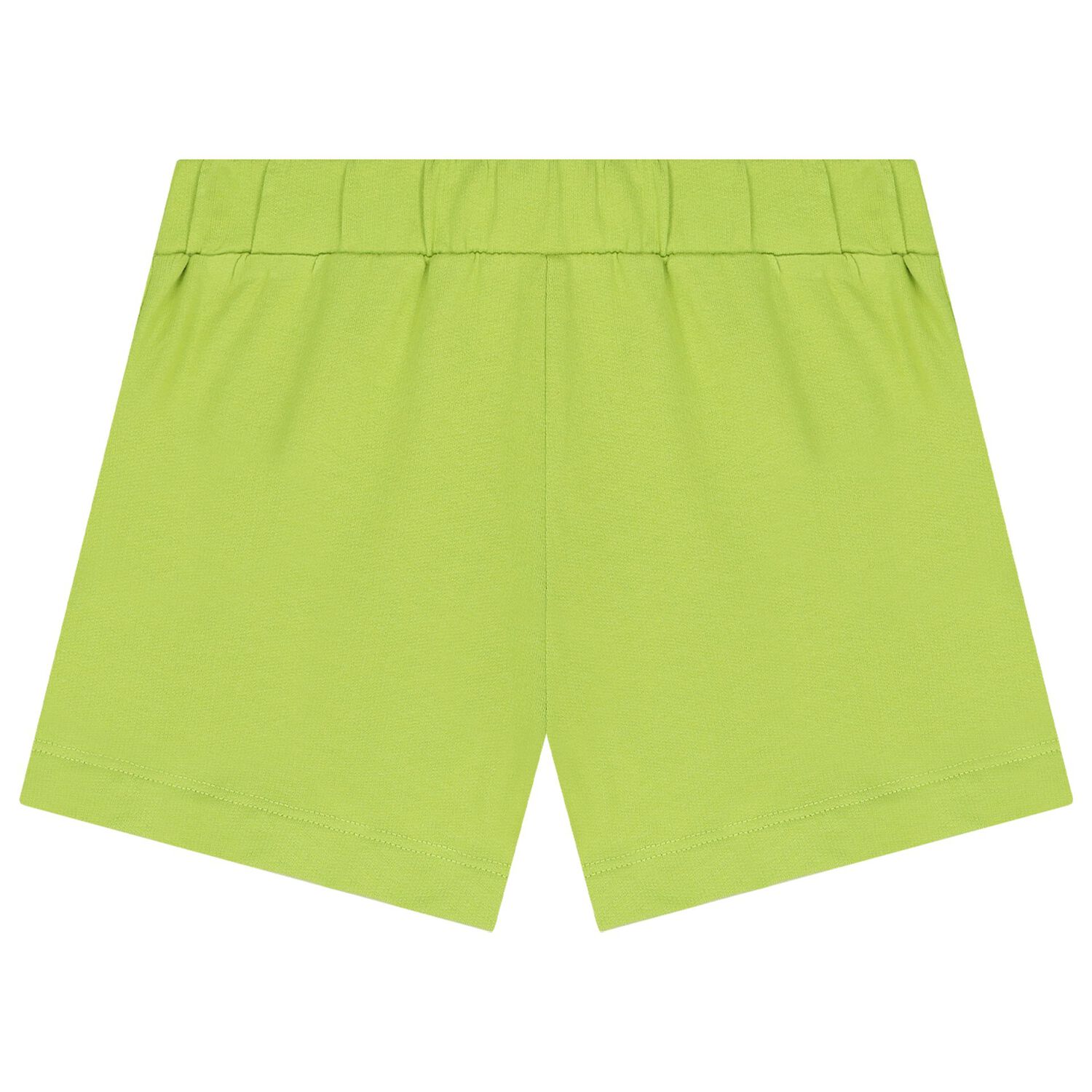 Girls White & Green Shorts Set, 1, hi-res
