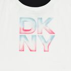 Girls White Logo T-Shirt, 1, hi-res