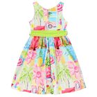 Girls Multi-Colored Bow Dress, 1, hi-res
