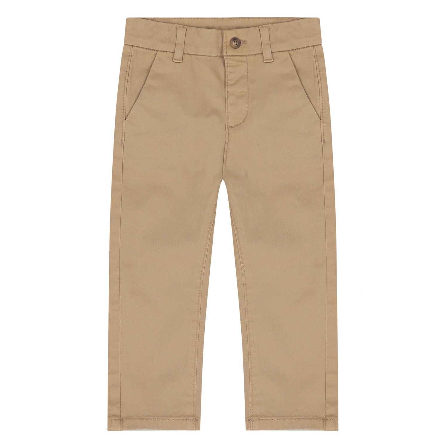 Younger Boys Beige Trousers, 1, hi-res