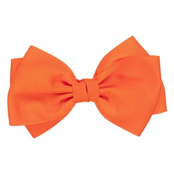 Girls Orange Bow Hairclip