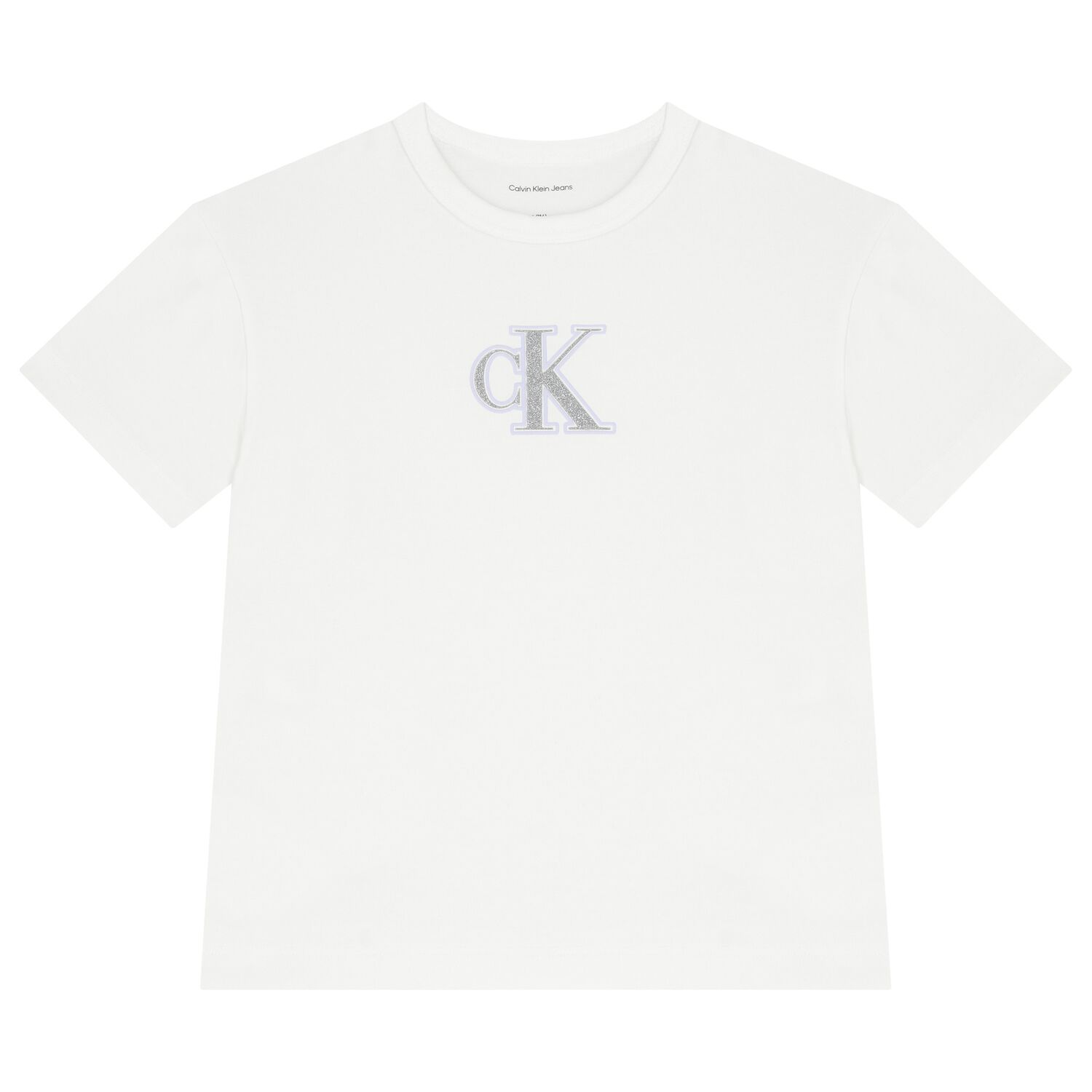 Girls White Logo T-Shirt, 2, hi-res