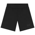 Boys White & Black Logo Shorts Set, 1, hi-res