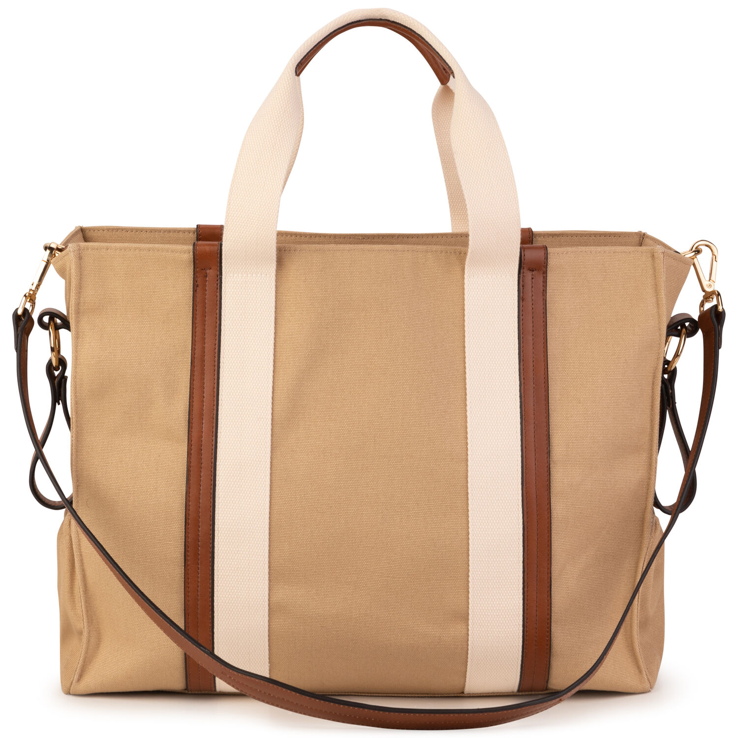 Beige Logo Baby Changing Bag, 1, hi-res