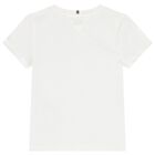 Girls Ivory Logo T-Shirt, 1, hi-res