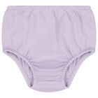 Baby Girls Purple Logo Dress, 1, hi-res