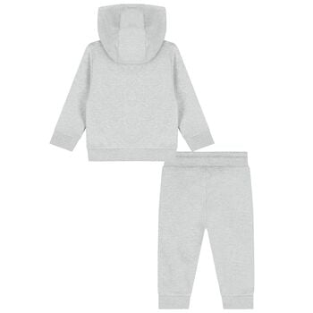 Younger Boys Grey Logo Tracksuit
