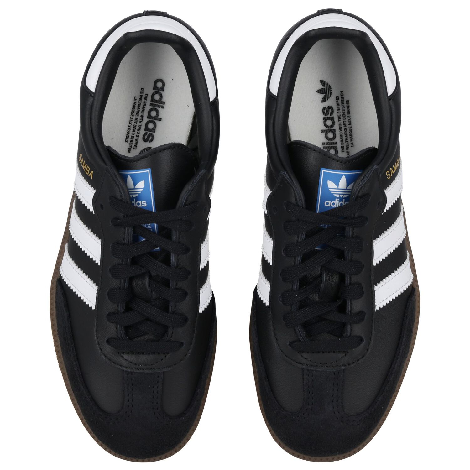 Black Logo Samba Trainers, 1, hi-res image number null