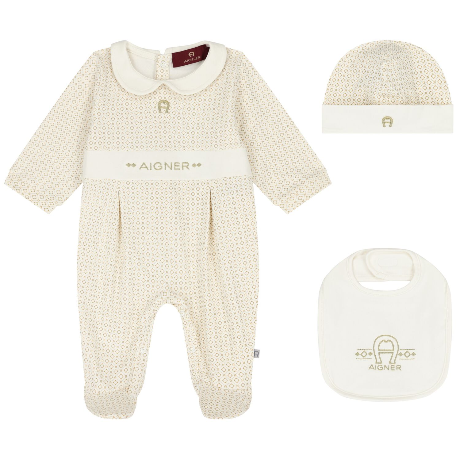 Ivory Logo Babygrow Gift Set, 1, hi-res image number null