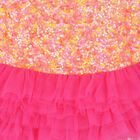 Girls Pink Embellished Tulle Dress, 1, hi-res