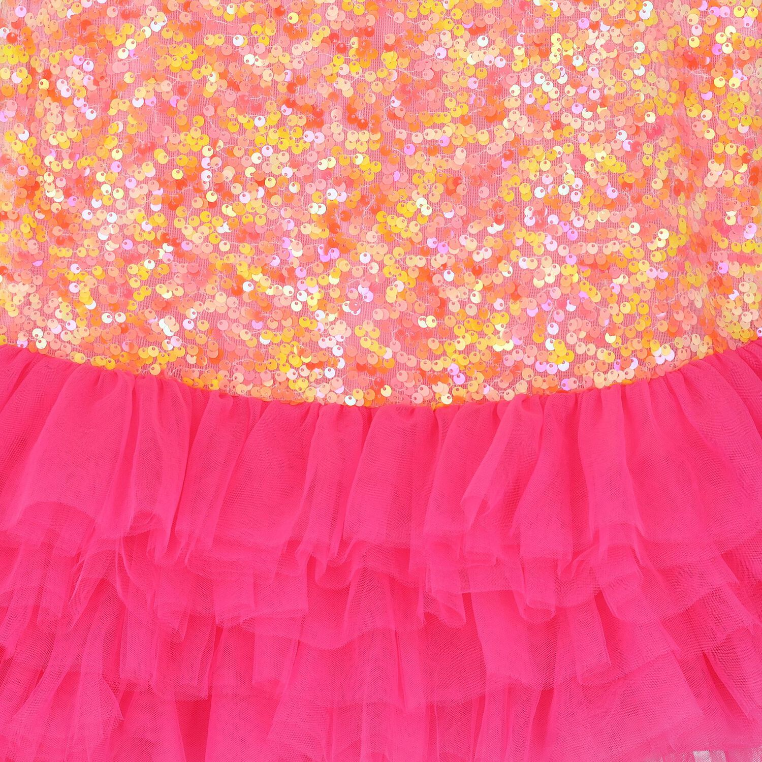 Girls Pink Embellished Tulle Dress, 1, hi-res