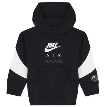 Nike Kids Black & White Logo Hooded Top, 1 Black & White Logo Hooded Top