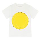 Girls Ivory & Yellow Jewelled T-Shirt, 1, hi-res