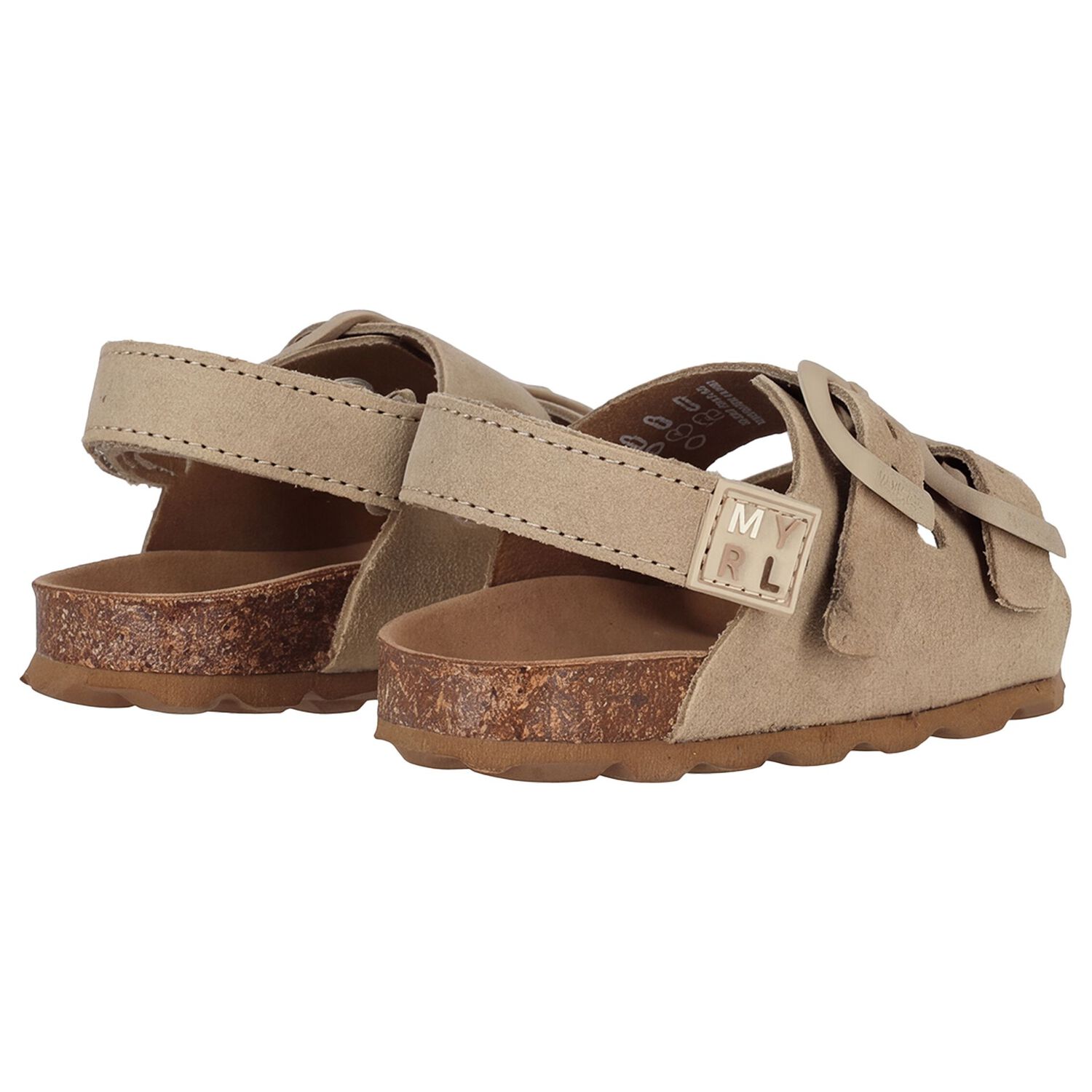 Baby Boys Beige Leather Sandal, 2, hi-res