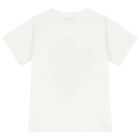 Girls Ivory Logo Strawberry T-Shirt, 1, hi-res