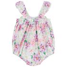 Baby Girls Multi-Colored Floral Romper, 1, hi-res