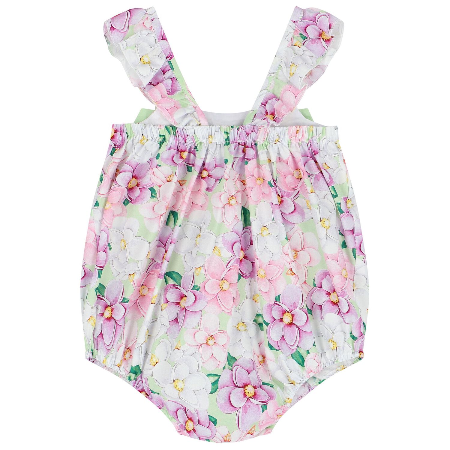 Baby Girls Multi-Colored Floral Romper, 1, hi-res