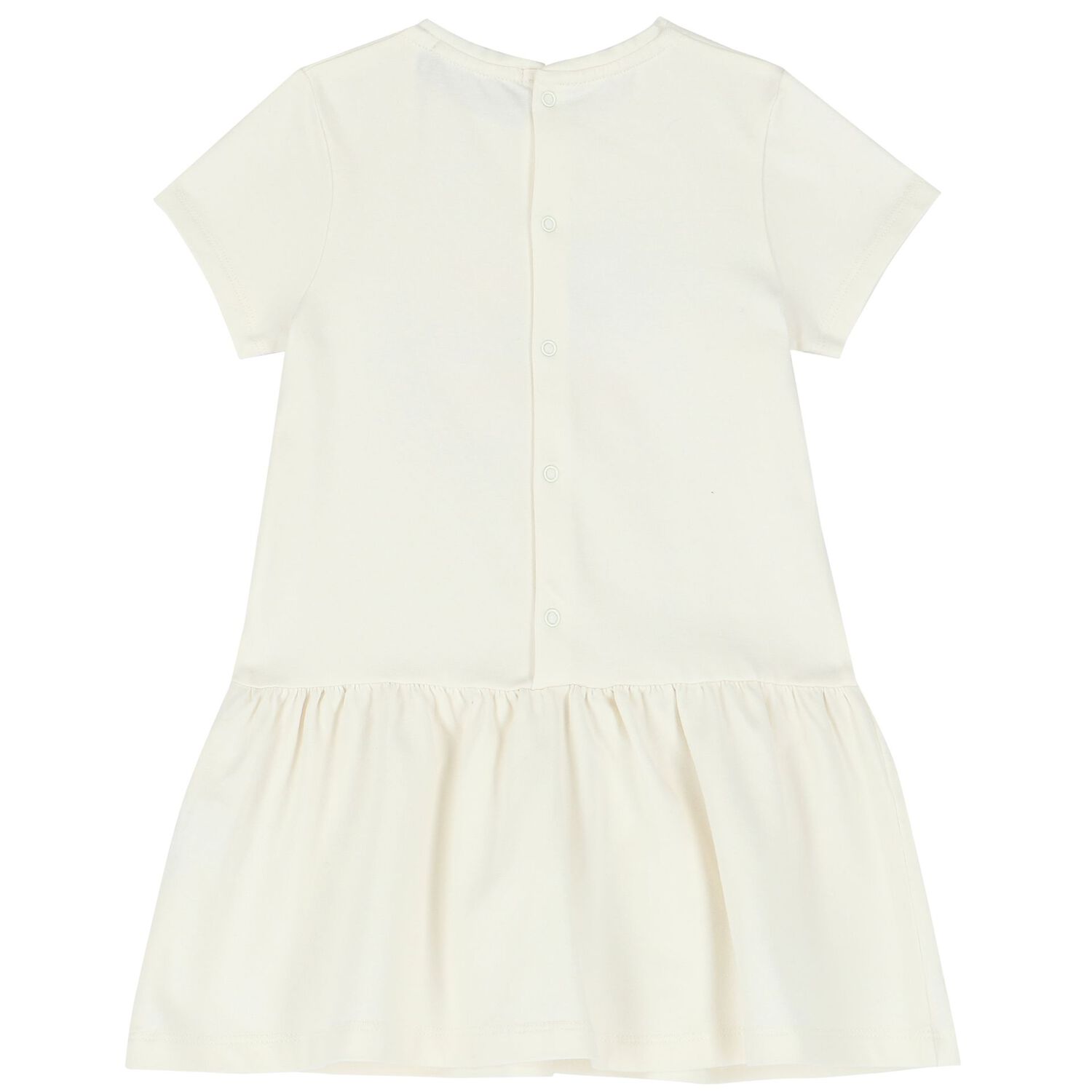 Younger Girls Ivory Logo Bag Dress, 1, hi-res image number null