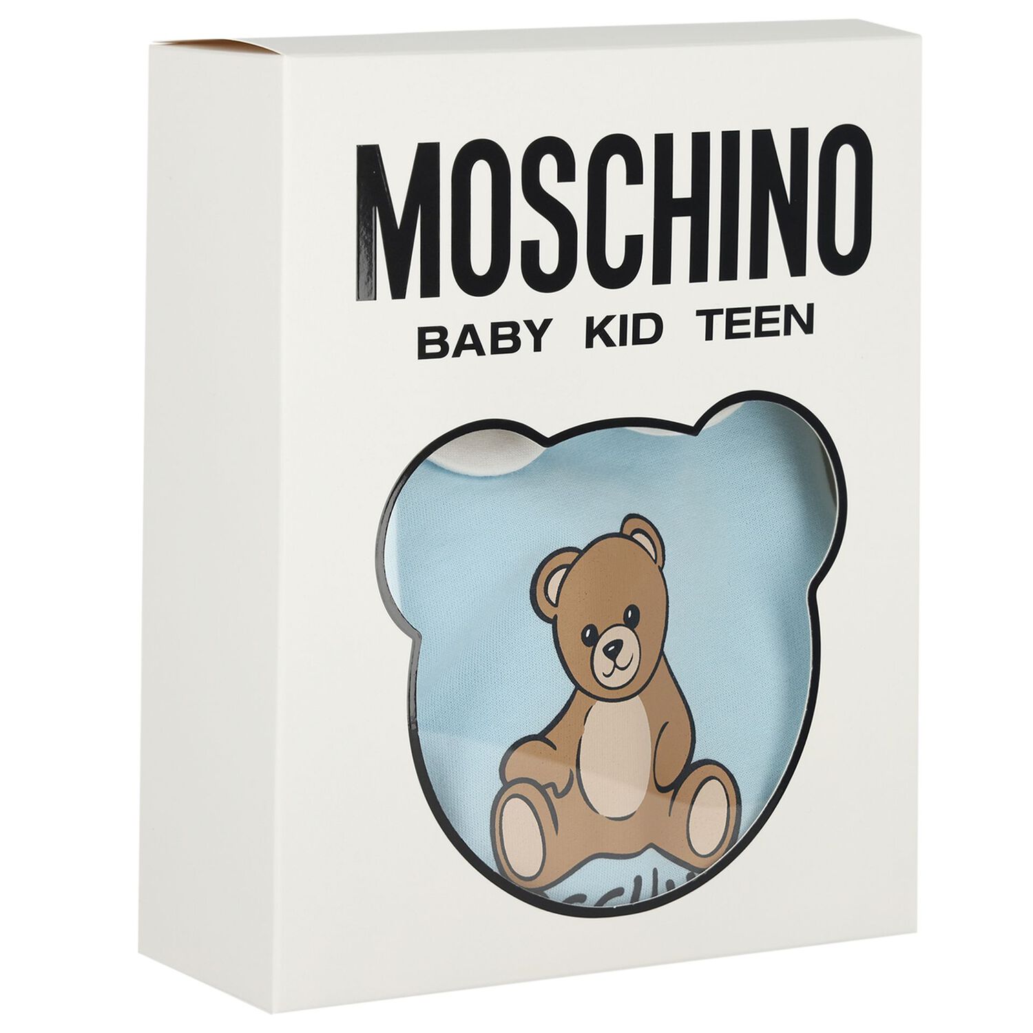 Blue Teddy Bear Logo Babygrow, 2, hi-res