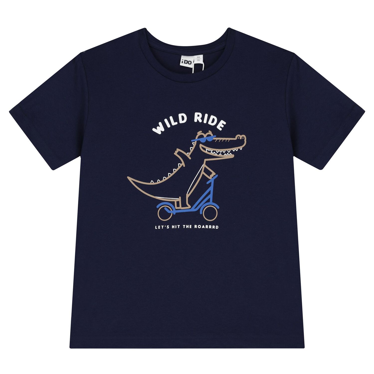 Boys Navy Blue & Grey Crocodile Shorts Set, 2, hi-res