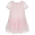 Girls Pink Embellished Tulle Dress, 1, hi-res