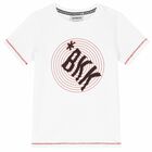 Boys White Logo T-Shirt, 2, hi-res