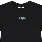 Girls Black Logo T-Shirt, 2, hi-res