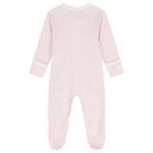 Baby Girls White & Pink Babygrows ( 2 Pack ), 5, hi-res